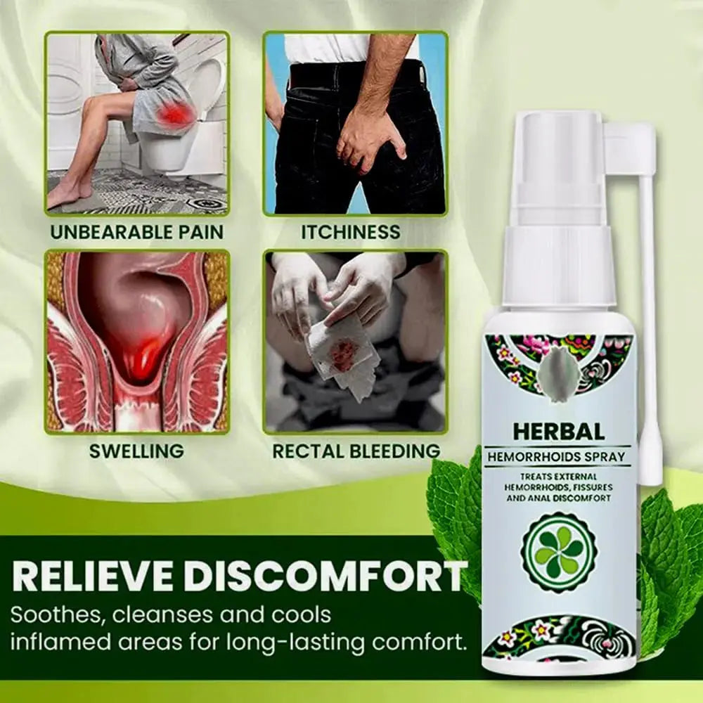 Juztec Hemorrhoid Treatment - Fast Relief with Hemocare Herbal Hemorrhoids Spray & Analese Numb Cream (1 PCS) JuztecAu supplements