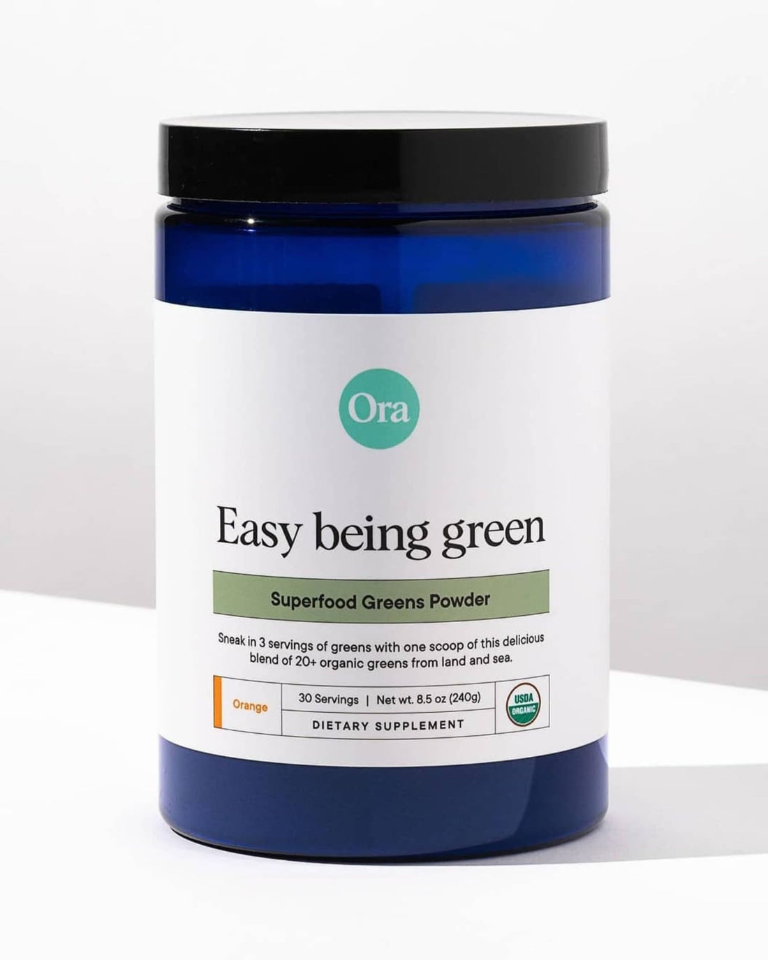 Ora Organic Greens Powder - Vegan, Gluten-Free, Organic Super Greens Drink for Energy and Detox | Antioxidants & Adaptogenic Herbs | 20+ Superfood Greens Blend - Citrus Flavor, 30 Servings Ora OrganicUS supplements