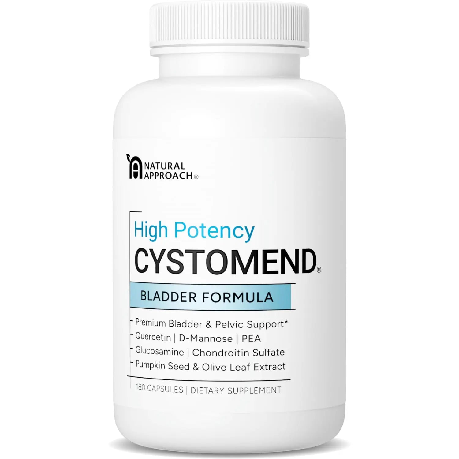CystoMend Bladder & Pelvic Discomfort Formula (High Potency) - Supports Less Flares & Urgency* - Premium Bladder Support for Women & Men - USA Manufactured & Third-Party Tested - 180 Capsules CystoMendAu supplements