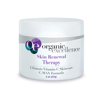 Organic Excellence Skin Renewal Therapy, Vitamin C Face & Neck Cream, Moisturizer to Stimulate Collagen Production and Increase Skin Cell Renewal, Organic Natural Non-Toxic Cruelty-Free 2 oz (57g) Organic ExcellenceAu supplements