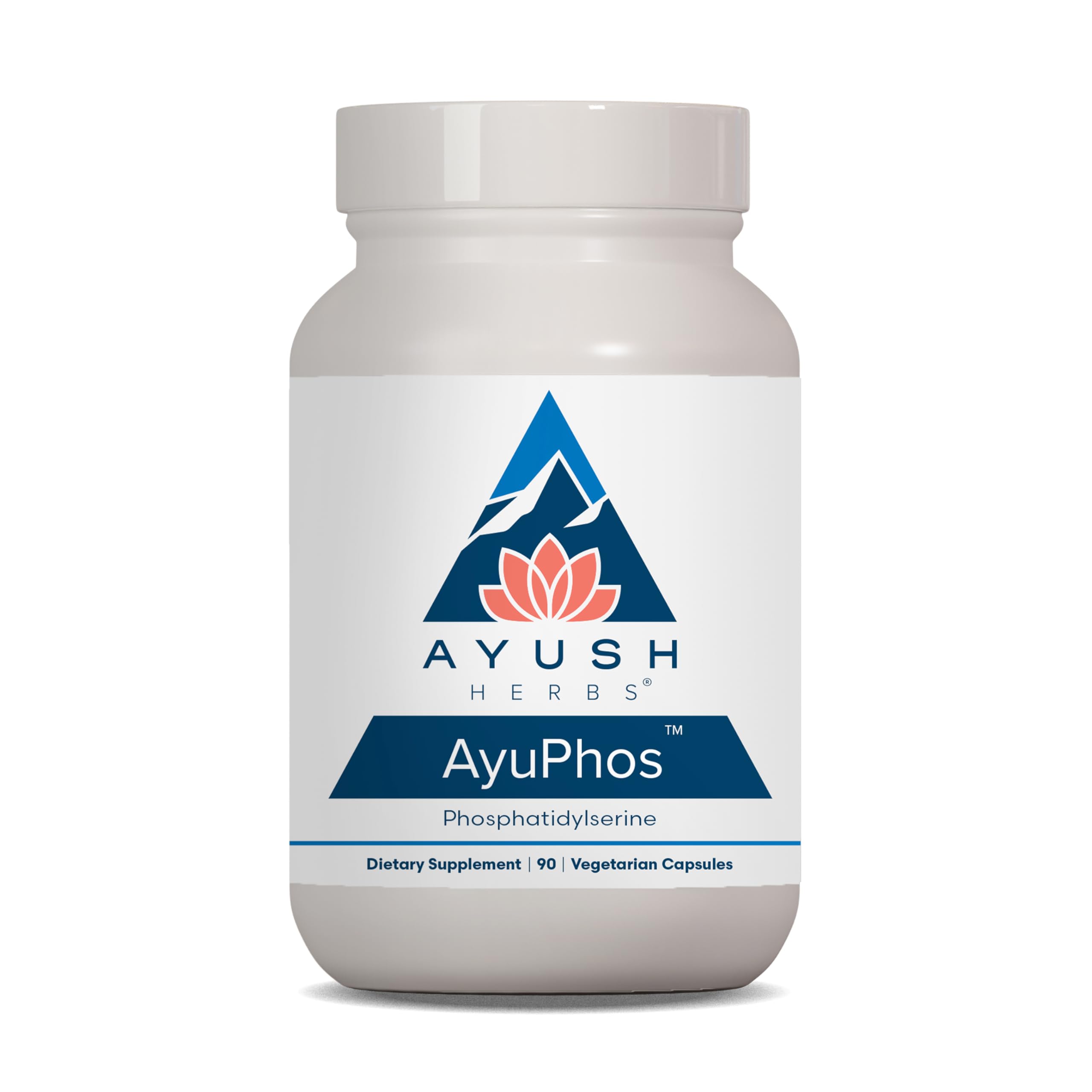 Ayush Herbs AyuPhos - Phosphatidylserine Supplement for Men & Women, Soy-Free Phosphatidyl Serine, Brain, Memory, & Cognitive Support for Adults, 200mg Per Pill - 45 Servings Ayush HerbsAu supplements