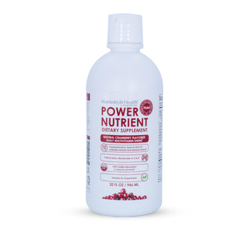 Rawleigh Power Nutrient: 32 fl oz for 1 Month - Cranberry Flavor, Daily Multivitamin Liquid Supplement for Men, Women with VIT. A - zinc & 70 Colloidal Trace Minerals, Vegetarian-Friendly, GMO Free RawleighAu supplements