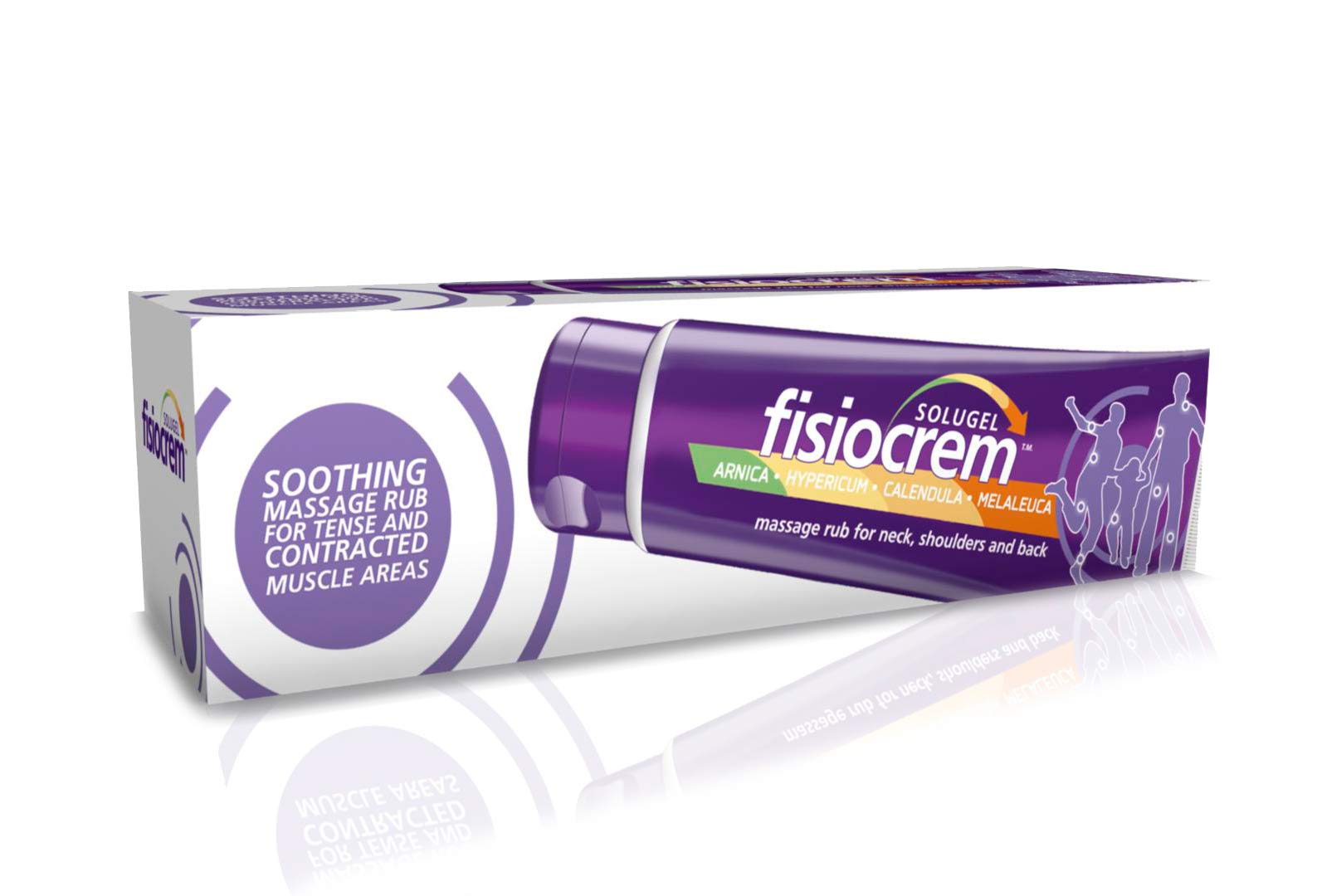 Fisiocrem Solugel Arnica Cream - Arnica Montana & Calendula Cream for Muscle Massage, Muscle Rub for Neck, Shoulders and Back - 250ml FisiocremAu supplements