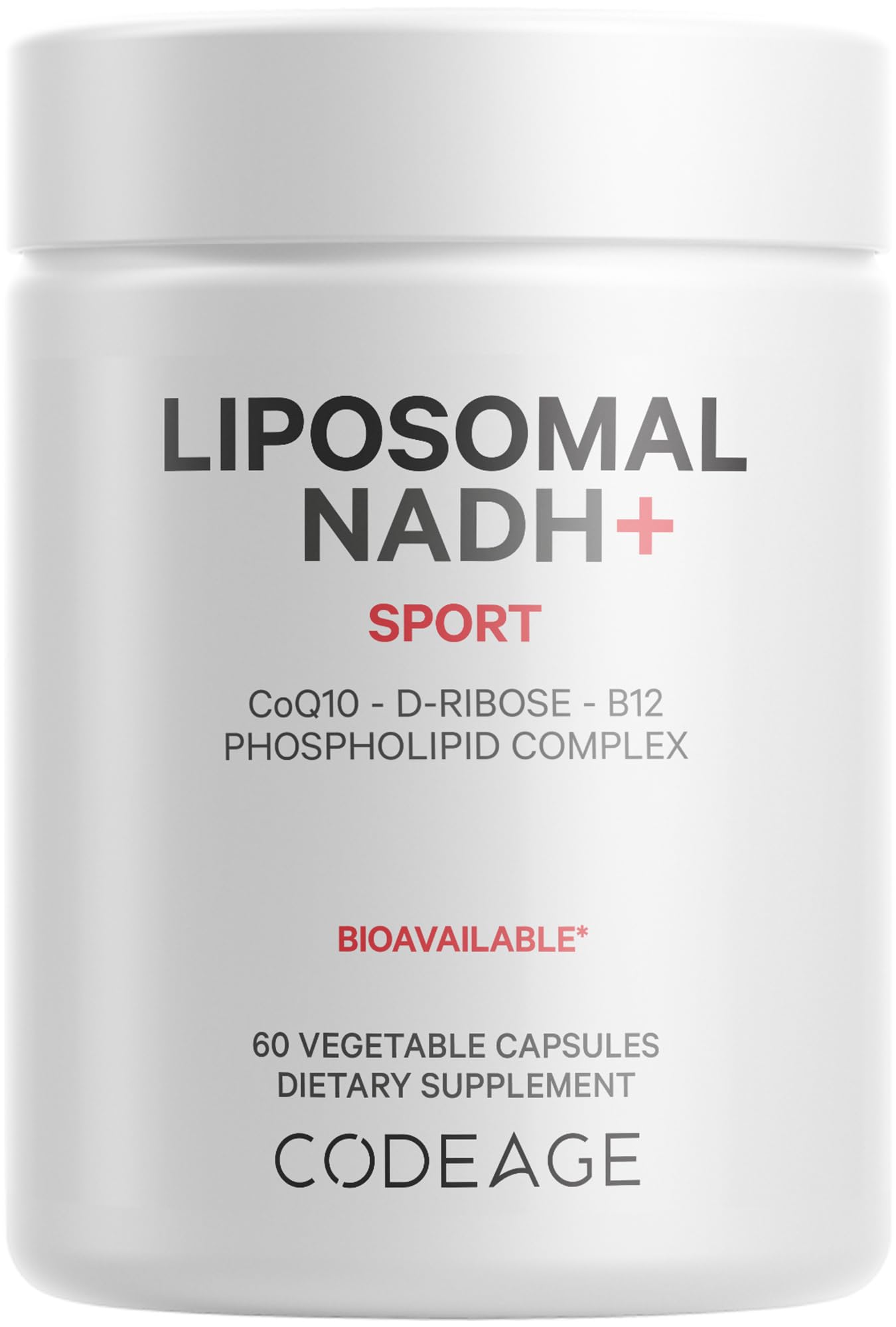 Codeage Liposomal NADH+ Supplement - NADH, Vitamin B12, D-Ribose as Bioenergy Ribose, CoQ10-2-Month Supply - Liposomal Delivery - β-Nicotinamide Adenine Dinucleotide Pills - Non-GMO - 60 Capsules CodeageAu supplements