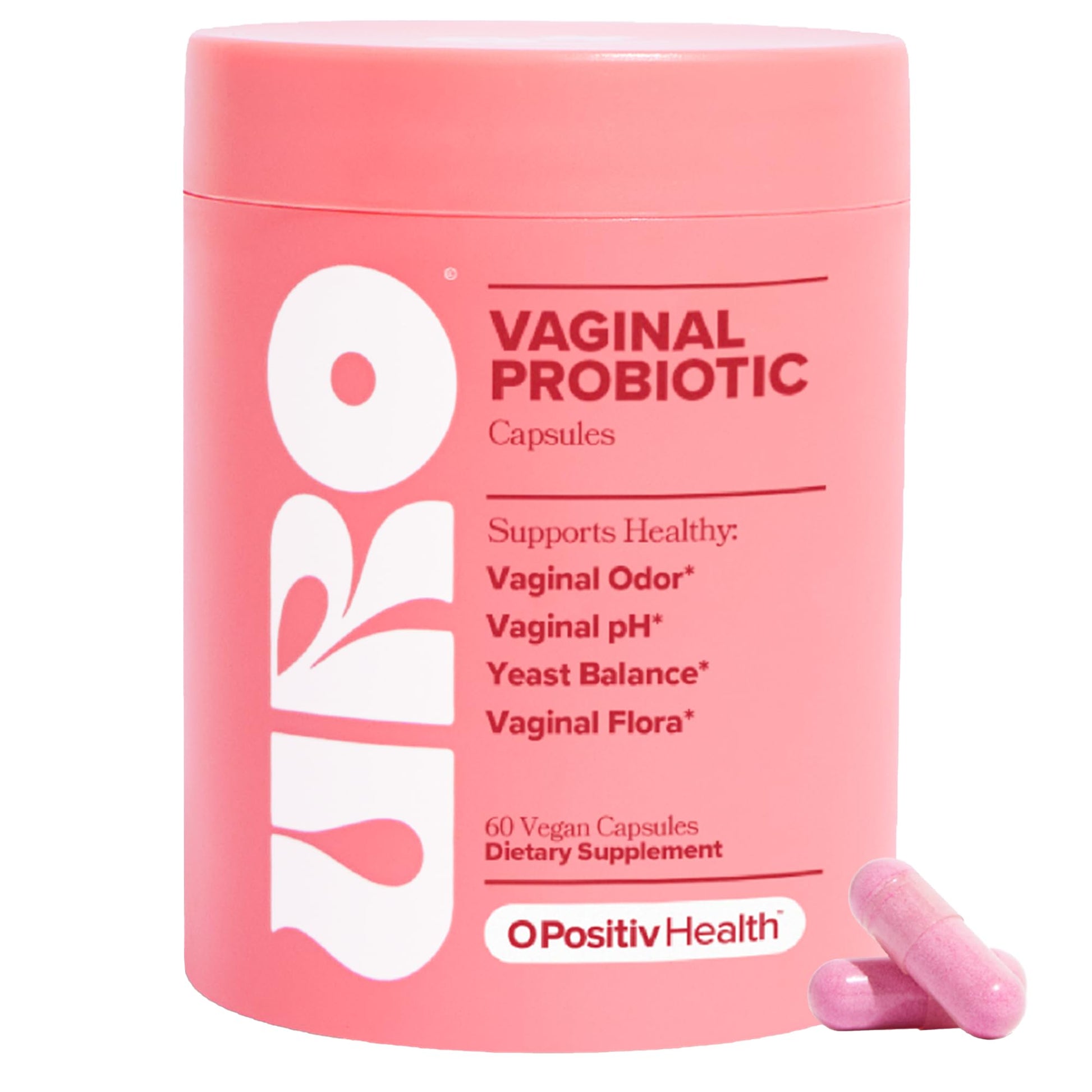 URO Vaginal Probiotics for Women pH Balance with Prebiotics & Lactobacillus Probiotic Blend O PositivAu supplements
