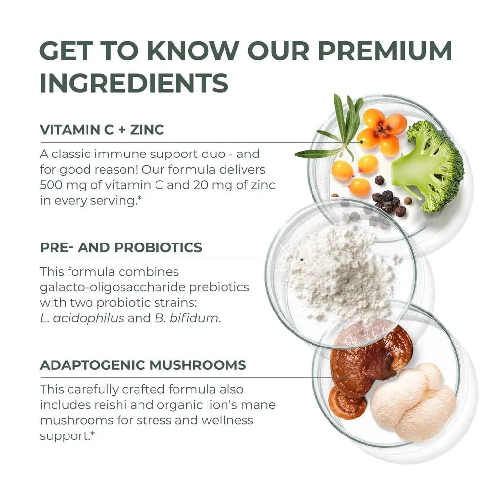 Primal Harvest Primal Immune Defense: 10-in-1 Immune Support with Probiotics, Zinc, Vitamins C, B6, D3 & K2 Primal HarvestAu supplements