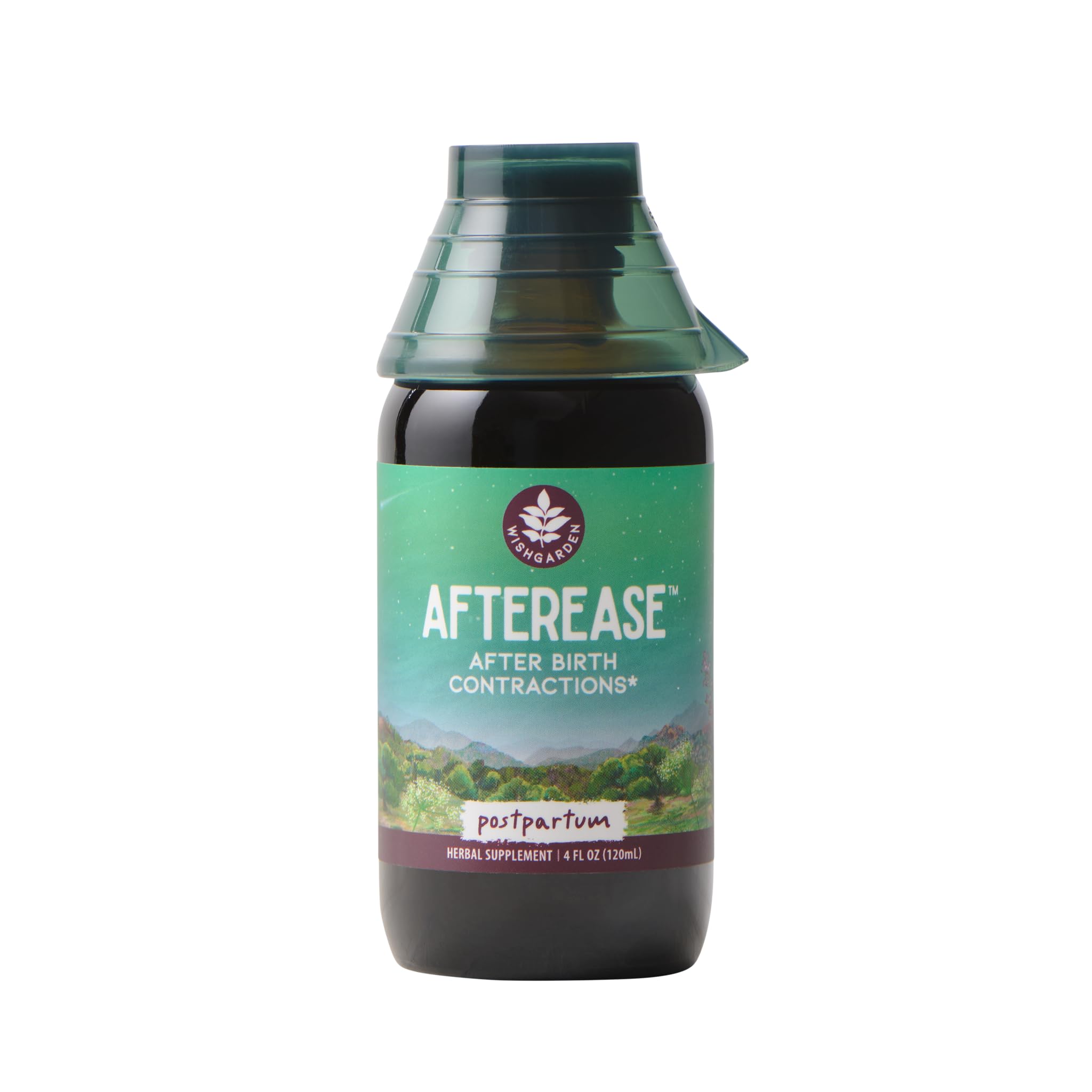 WishGarden Herbs AfterEase Drops for Postpartum Cramps & After-Birth Contractions – Liquid Herbal Supplement – Women's Postpartum Essential – 4 oz WishGardenAu supplements