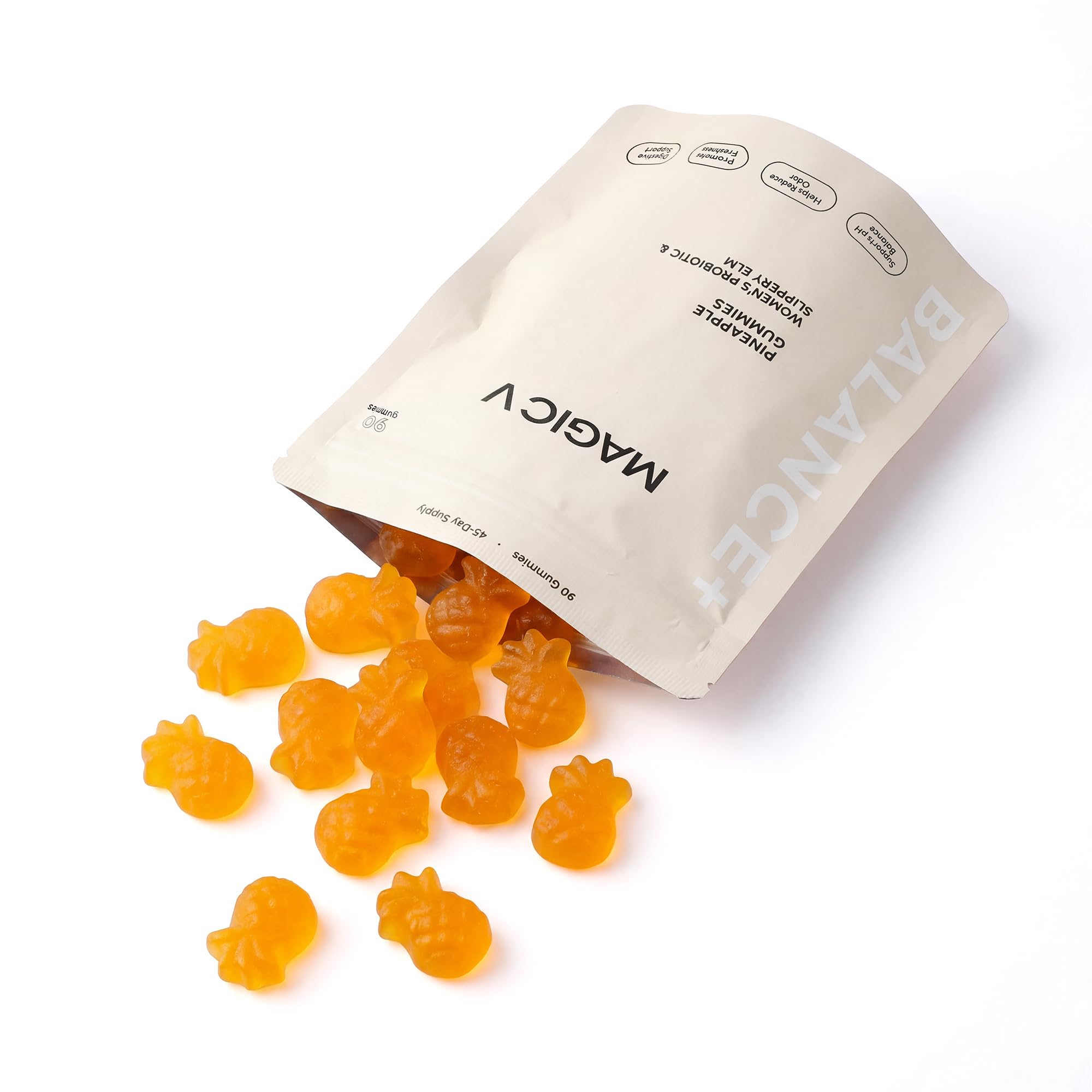 Magic V Care – Premium Feminine Balance Gummies – Women’s Wellness & pH Support – Vaginal Health, Immunity & Hormonal Balance – Vegan, Gluten-Free – Tropical Pineapple – 90 Gummies – 45 Servings Magic V SteamAu supplements