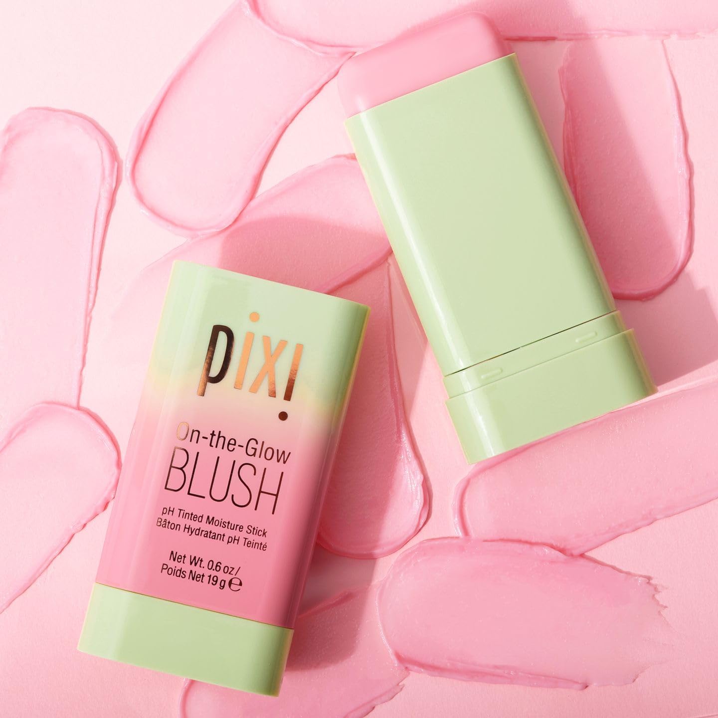 Pixi On-the-Glow Blush Stick in CheekTone, pH Reactive Hydrating Tinted Moisture Stick for Cheeks and Lips with Ginseng, Aloe Vera and Fruit Extracts, Twist-Up Design, Paraben-Free, 19g / 0.6 oz PixiAu supplements