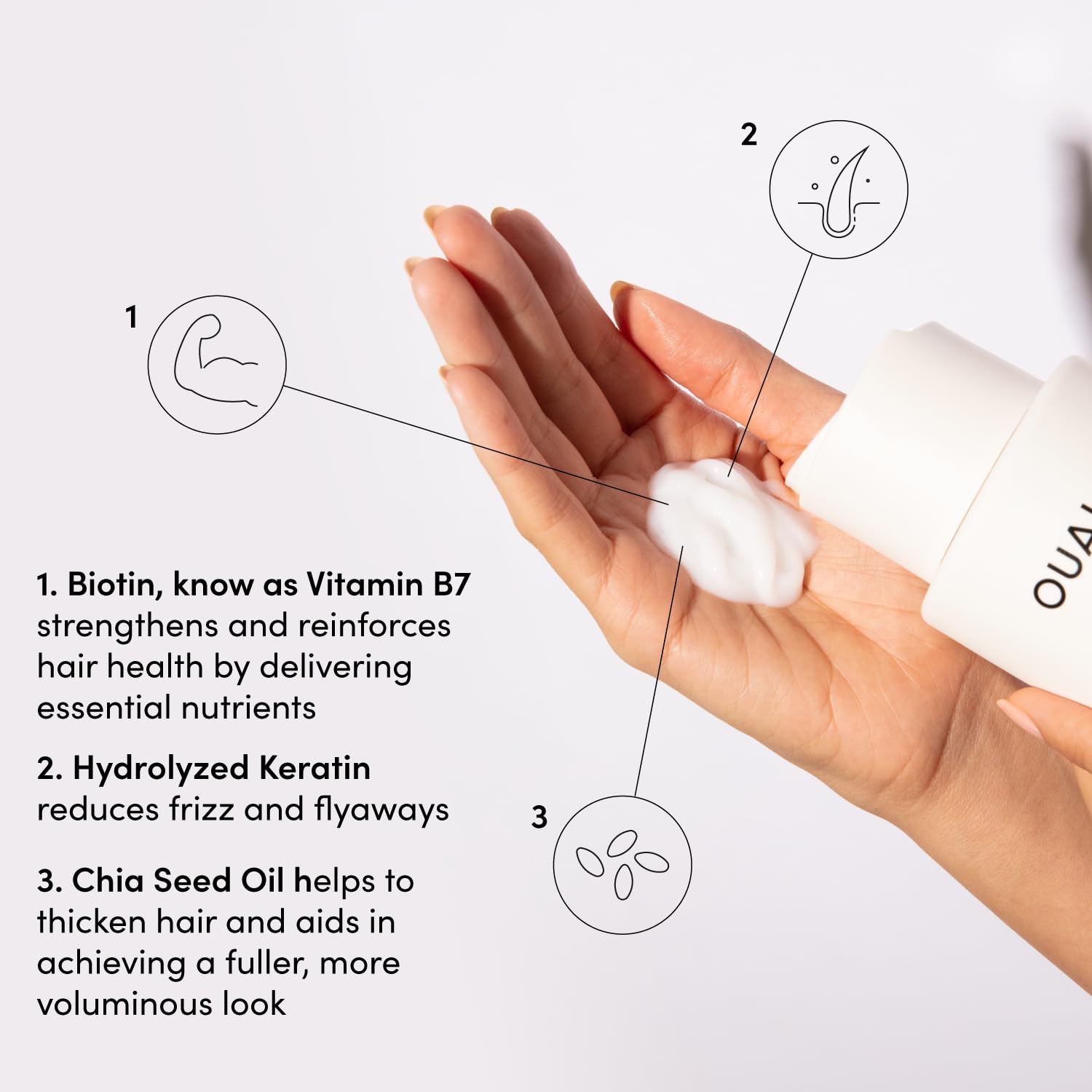 OUAI Fine Shampoo and Conditioner Set - Sulfate Free Shampoo and Conditioner for Women & Men - Made with Keratin, Marshmallow Root, Shea Butter & Avocado Oil - Free of Parabens & Phthalates (10 Fl Oz) OUAIAu supplements