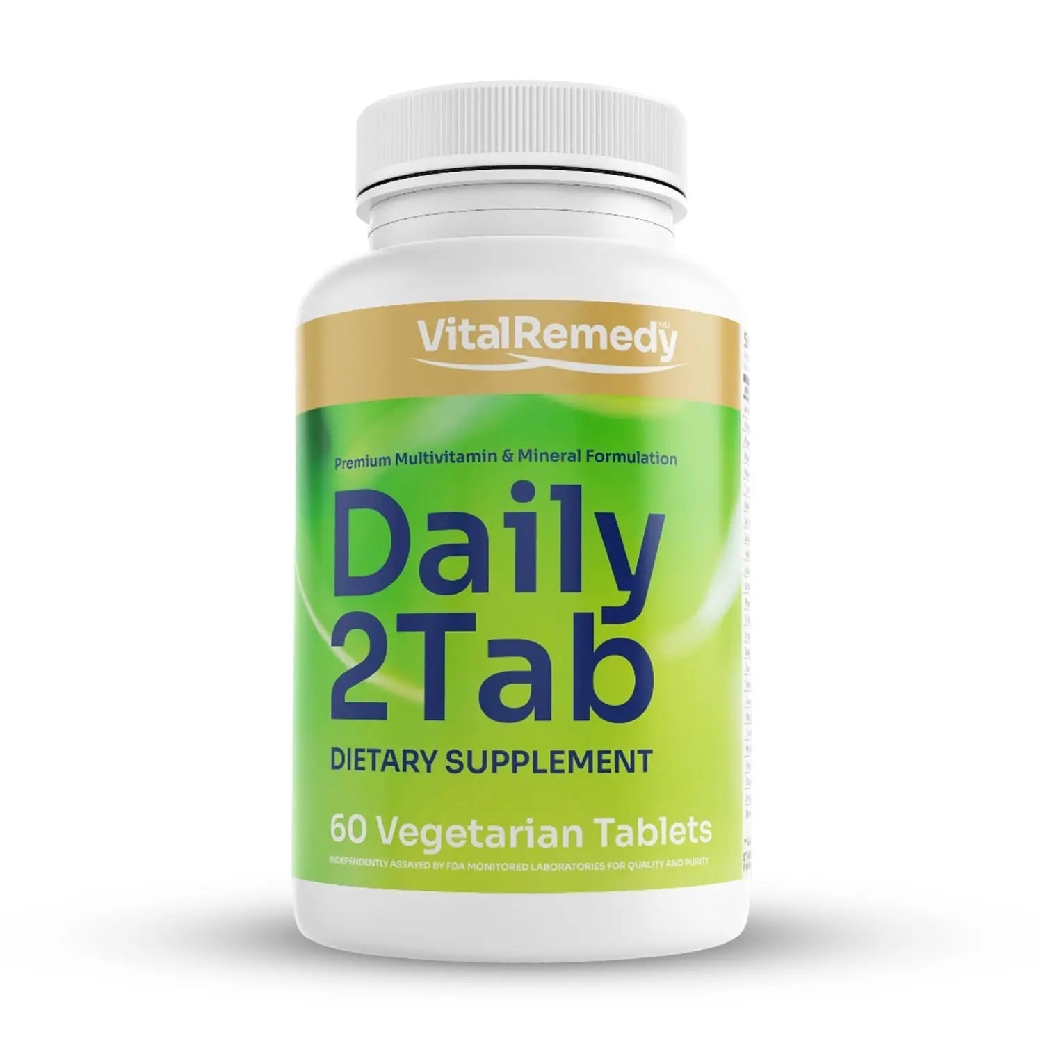 VitalRemedyMD Daily2Tab - All You Need Multivitamin Plus Multimineral Formula. 26 Essential Nutrients for Women and Men, 60 Tablets VitalRemedyMDAu supplements