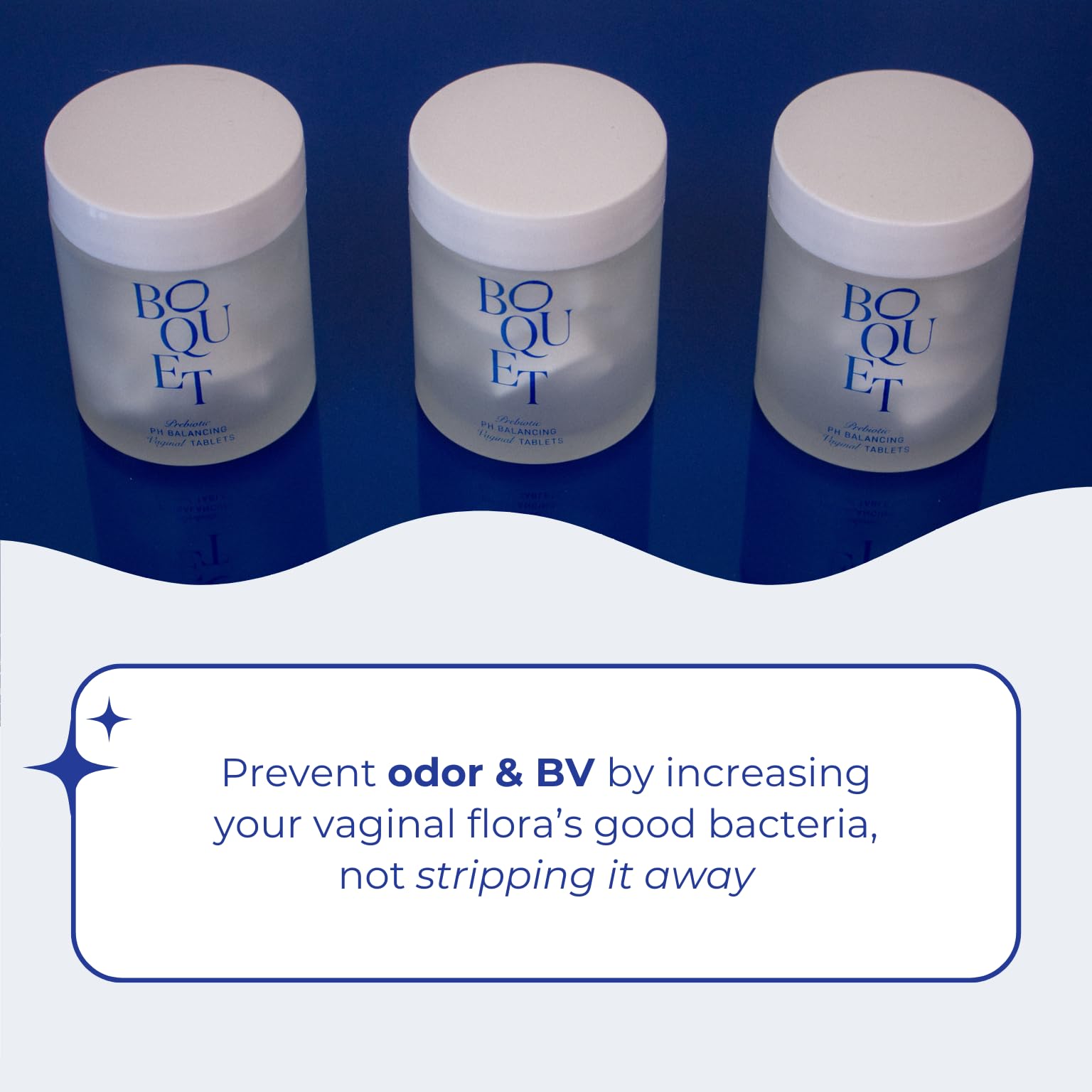 Boquet Vaginal Prebiotic Suppository- Relieve Odor, Prevent Bacterial Vaginosis, Balance pH BoquetAu supplements