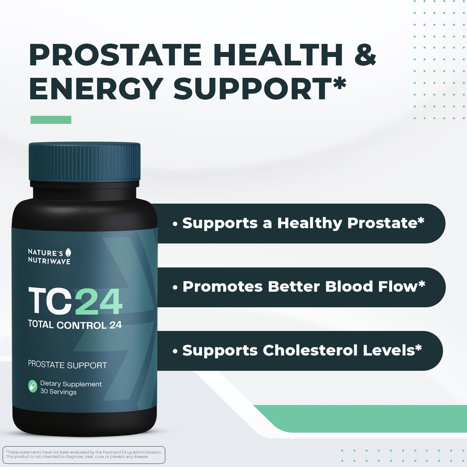 TC24 - Natural Supplement with Myrciaria Jaboticab, Lipophytol, Pygeum Africanum Extract & Boron | Non-GMO, Stimulant-Free, Easy-to-Take | Made in USA, GMP-Certified | 60 Capsules, 1 Month Supply Nature’s NutriWaveAu supplements