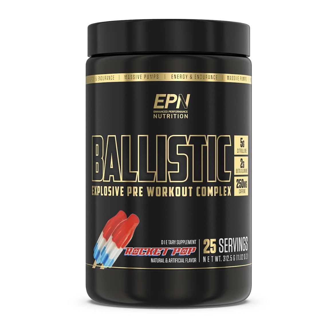 BALLISTIC Pre Workout | #1 New Pre Workout Powder w/ Nitric Oxide Booster, Electrolytes EPN SupplementsAu supplements