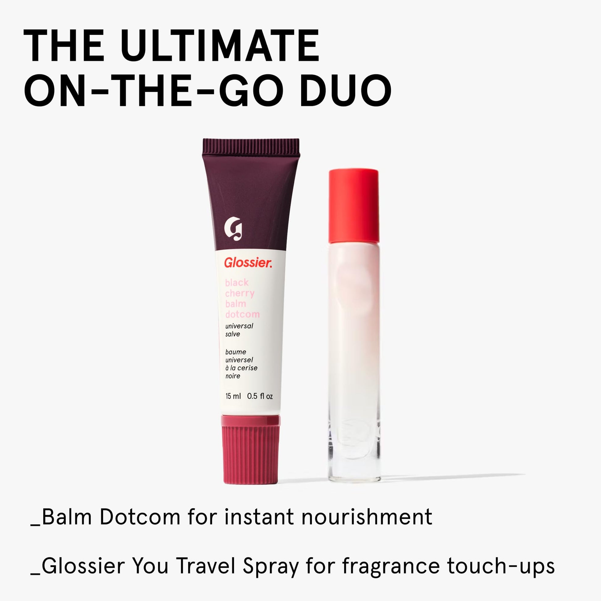 Glossier Balm Dotcom Hydrating Tinted Lip Balm - Universal Salve, Up to 12Hr Moisture for Dry Lips, Cuticles & Skin - Lanolin, Beeswax & Castor Oil - Black Cherry, Burgundy Tint, 15ml GlossierAu supplements