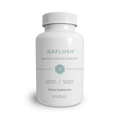 Isagenix IsaFlush - Gentle Digestive Support with Balanced Minerals Encouraging Regularity - No Harsh Laxatives - 60 Capsules IsagenixUS supplements