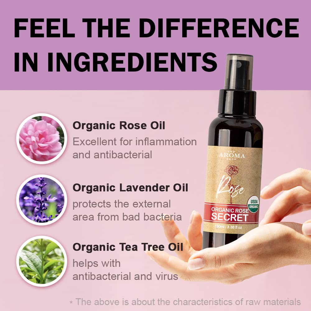 [USDA] TheAromaShop Organic Rose Secret- Natural feminine Spray,Intimate Care The Aroma ShopAu supplements