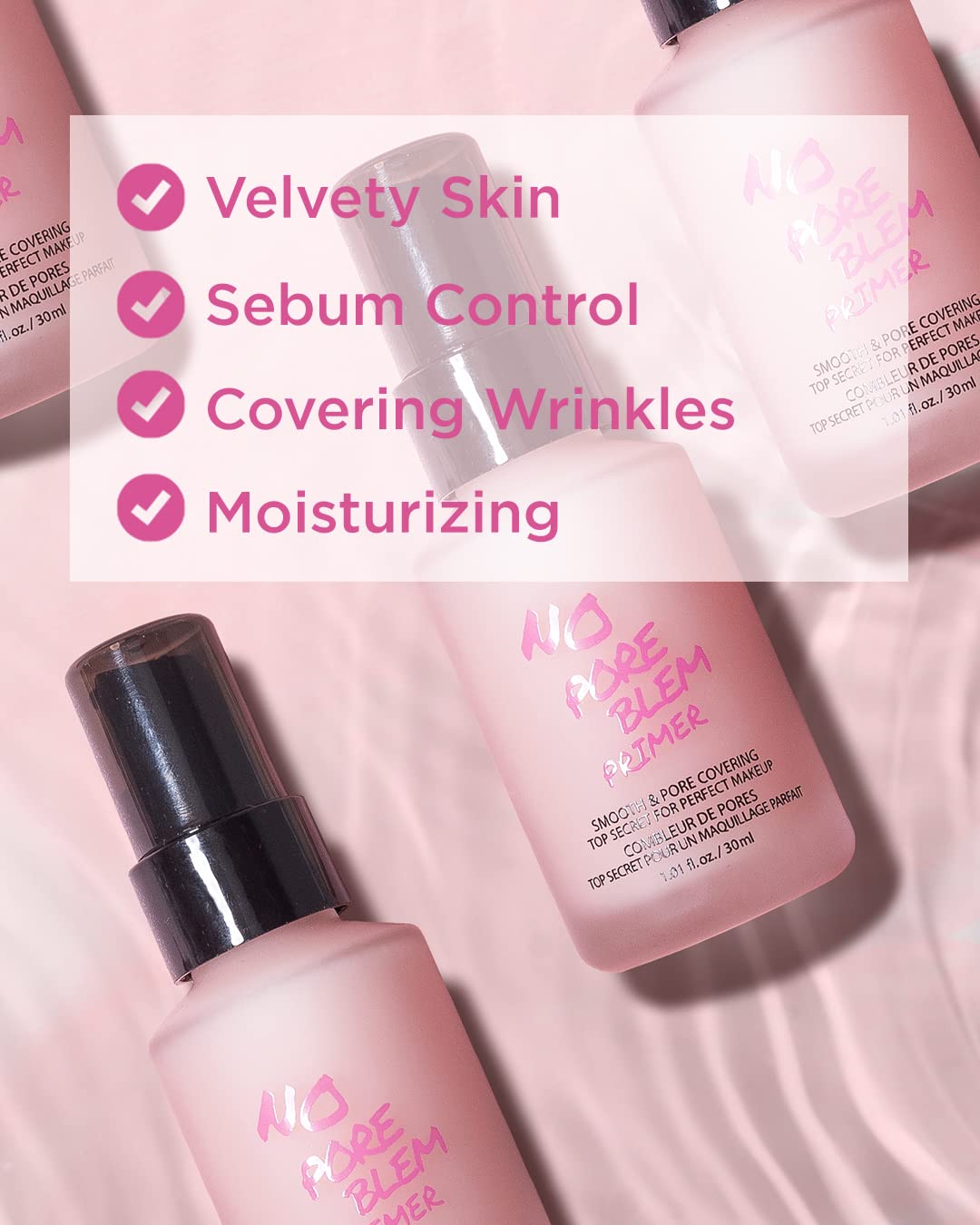 TOUCH IN SOL No Poreblem Primer – Pore Primer for Korean Makeup, Mattifying Primer for Oily Skin, Pore Eraser for Large Pores, Blurring Finish from K Beauty (1.01 fl.oz/30ml) Touch in SolAu supplements