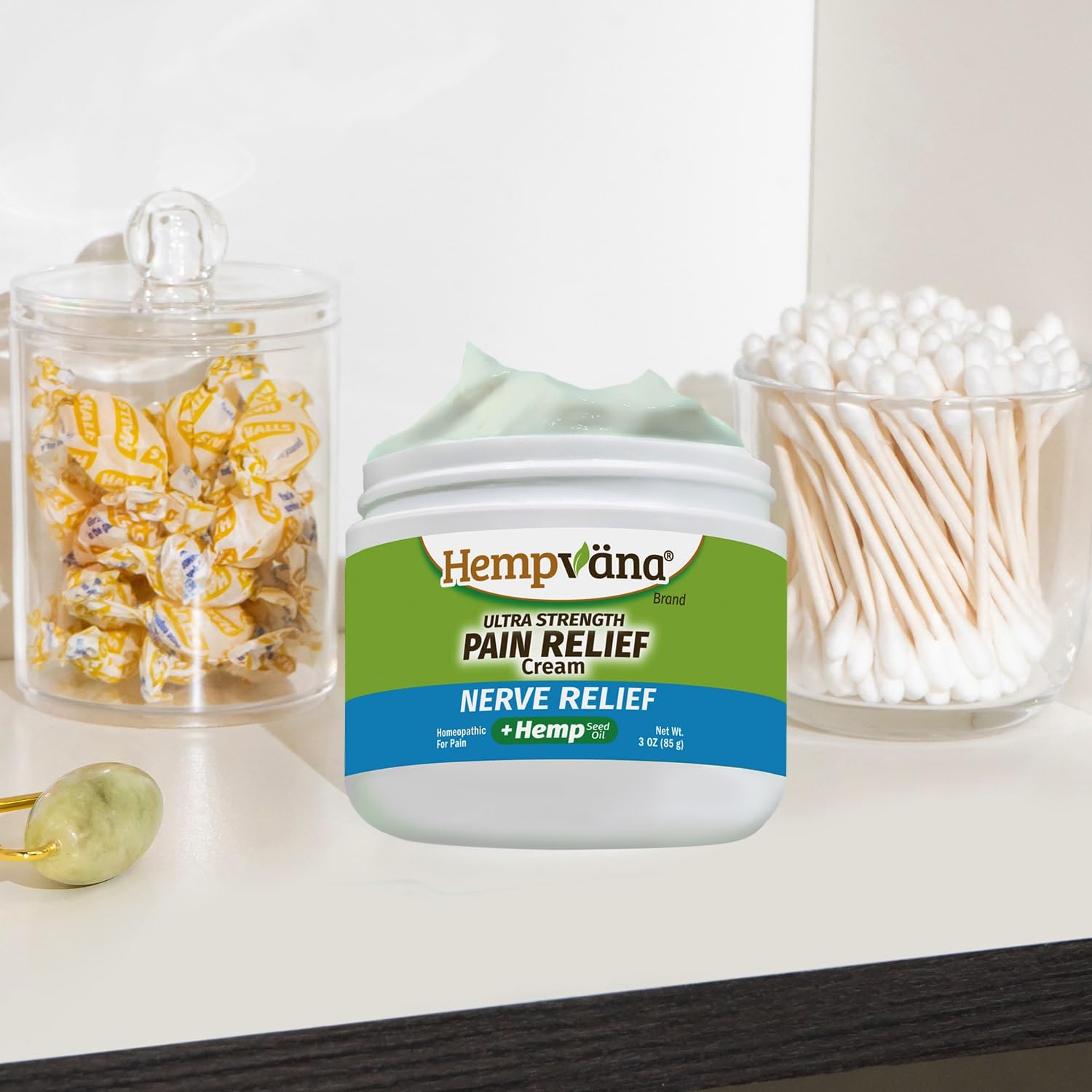 Hempvana Ultra-Strength Nerve Relief Cream w/100% Pure Hemp Seed Oil, AS SEEN ON TV, Relieves Nerve Pain, Shooting Pain, Joint Pain, Tingling, Muscle Cramps, Crawling Sensations, 3 oz Jar HempvanaAu supplements
