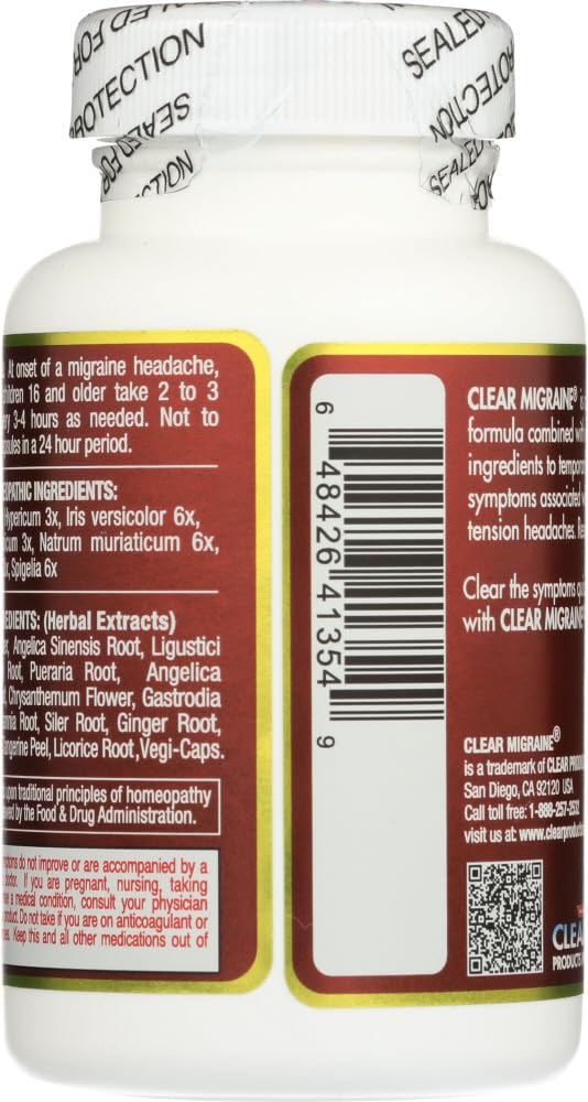 Clear Migraine Clear Products 60 Caps GagacisoAu supplements