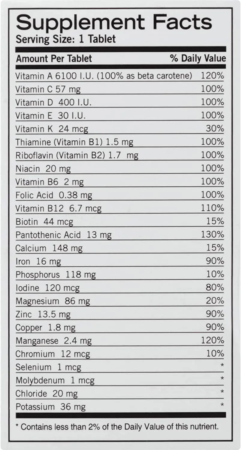 Geritol Complete Tablets 100 Tablets GeritolAu supplements