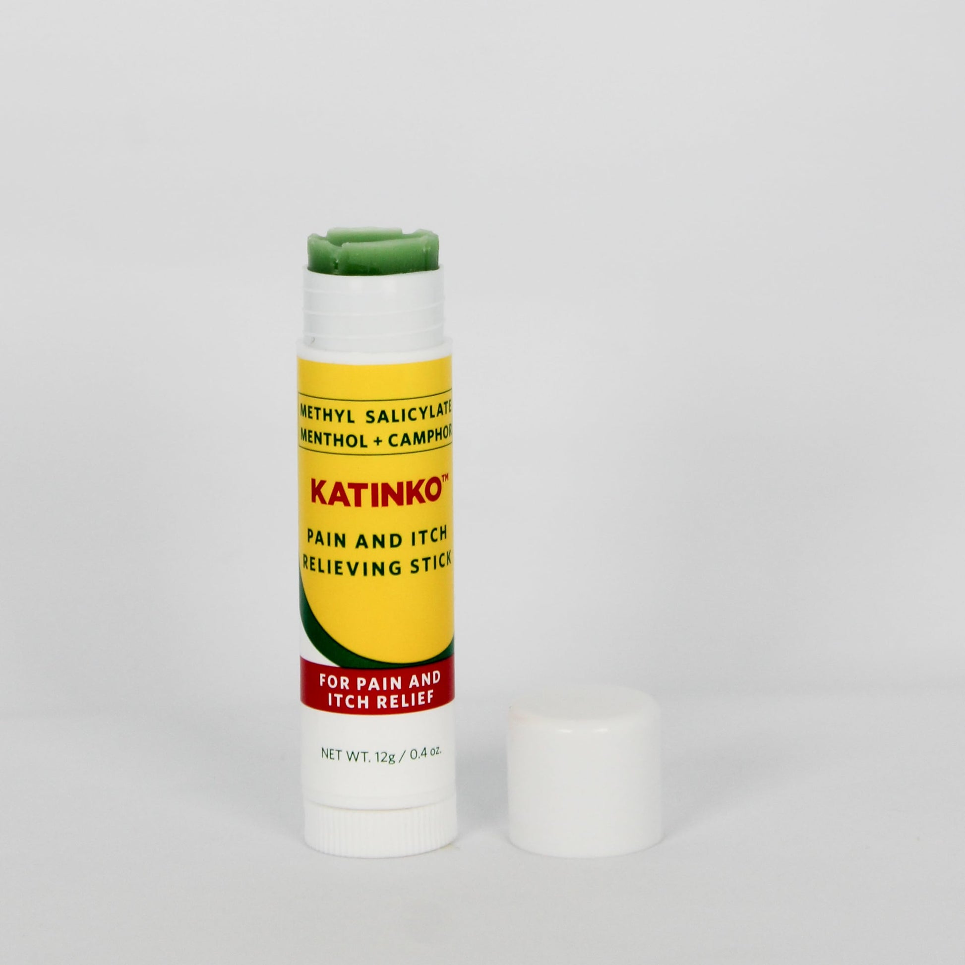 Katinko Pain and Itch Relieving Stick 12g - Effective for Muscle Strain, Neck Stiffness, Rheumatism, and Bruises (4) KatinkoAu supplements
