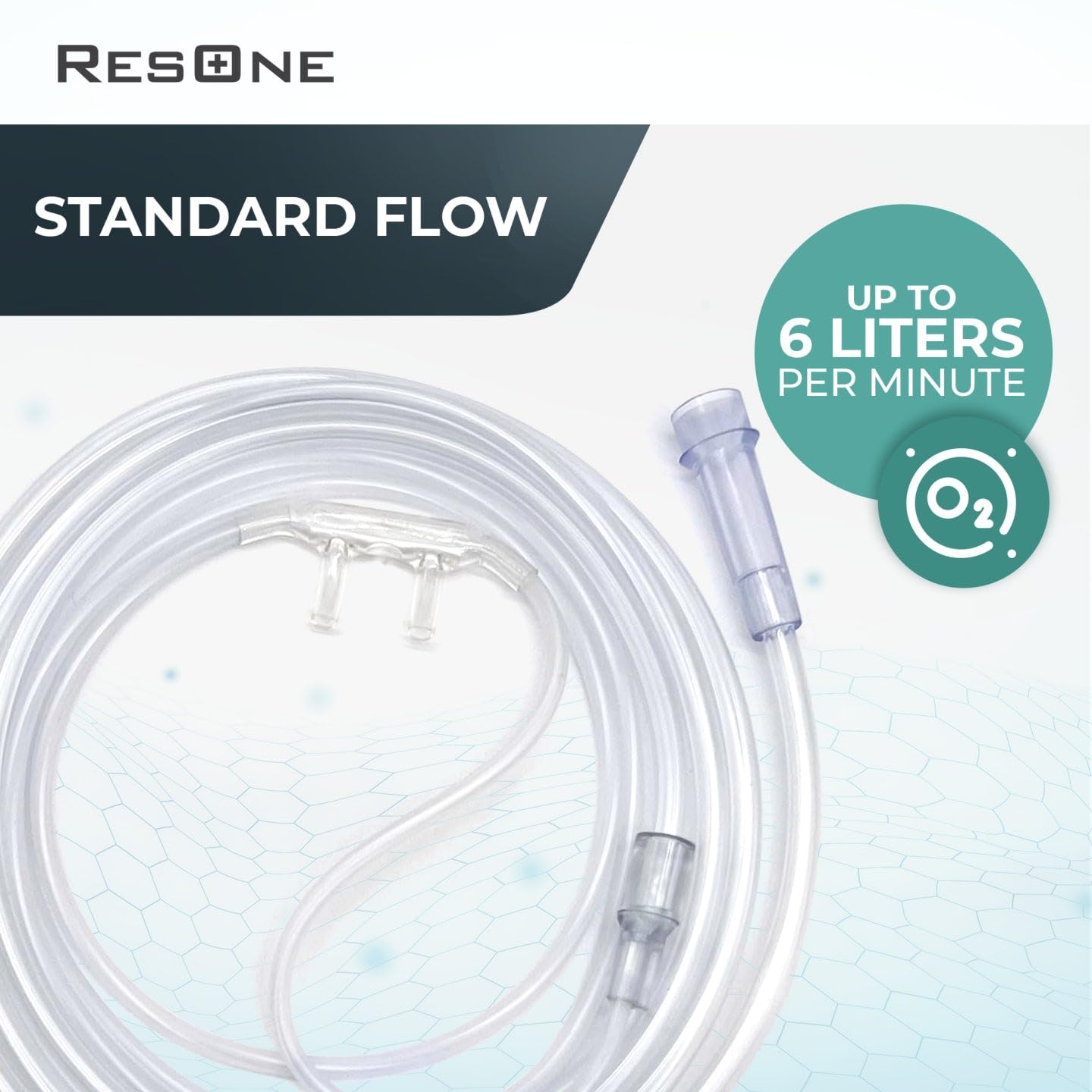 ResOne Soft Nasal Cannula 5-Pack - Oxygen Cannula, Curved Prongs, 4Ft Crush-Resistant Tubing ResOneAu supplements