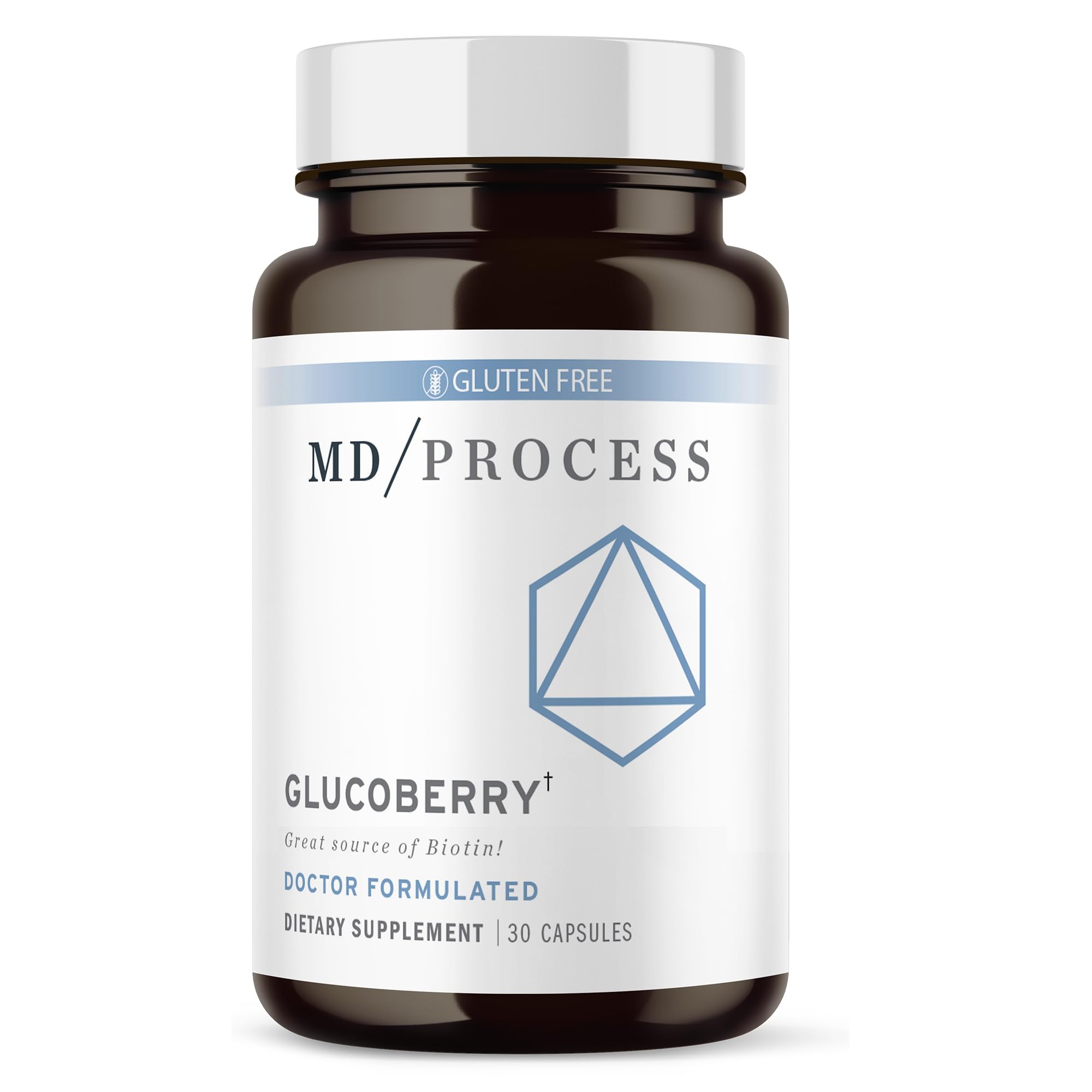 MD Process GlucoBerry Maqui Berry Extract with Chromium Picolinate for Blood Health Support - with Biotin and Gymnema Sylvestre - Doctor Formulated - 30 Capsules MD ProcessAu supplements