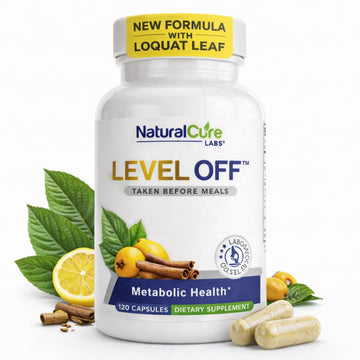 Natural Cure Labs Level Off Anti Spike Formula Glucose Supplement – Capsules for Metabolic Health, Helps Moderate Glucose Spikes, Vegan, Non-GMO, Gluten Free (120 Count (Pack of 1)) Natural Cure LabsAu supplements