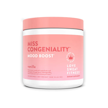 Love Sweat Fitness Mood & Stress Support Supplement for Women | Ashwagandha, B Vitamins & Magnesium Powder | Focus, Calm & Balance | Miss Congeniality Vanilla | Vegan, Non-GMO | 28 Servings Love Sweat FitnessAu supplements