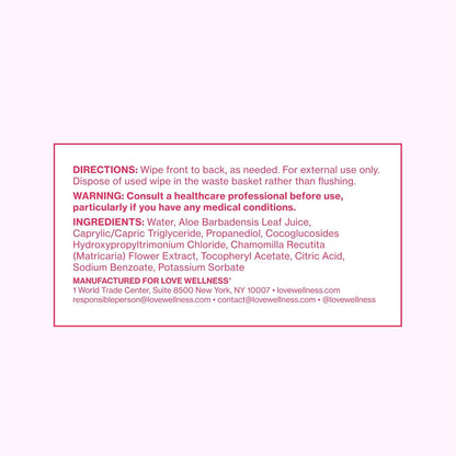 Love Wellness pH Balancing Wipes for Women | Fragrance-Free | Vulva Cleanser for Balanced pH, Intimate Health & Hygiene | Non-Irritating with Aloe Vera for Sensitive Skin | Travel Size | 3-Pack Love WellnessUS supplements