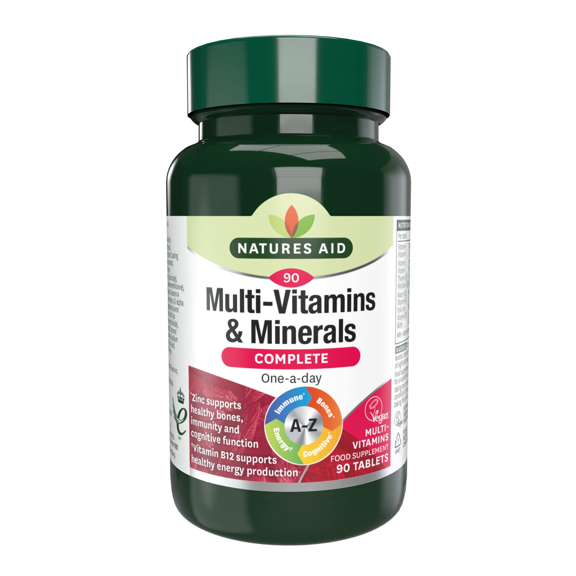 Natures Aid Multivitamins and Minerals, 90 Count (Pack of 1), (Packing may vary) natures aidUS supplements