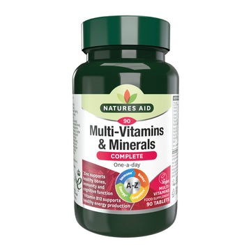 Natures Aid Multivitamins and Minerals, 90 Count (Pack of 1), (Packing may vary) natures aidUS supplements