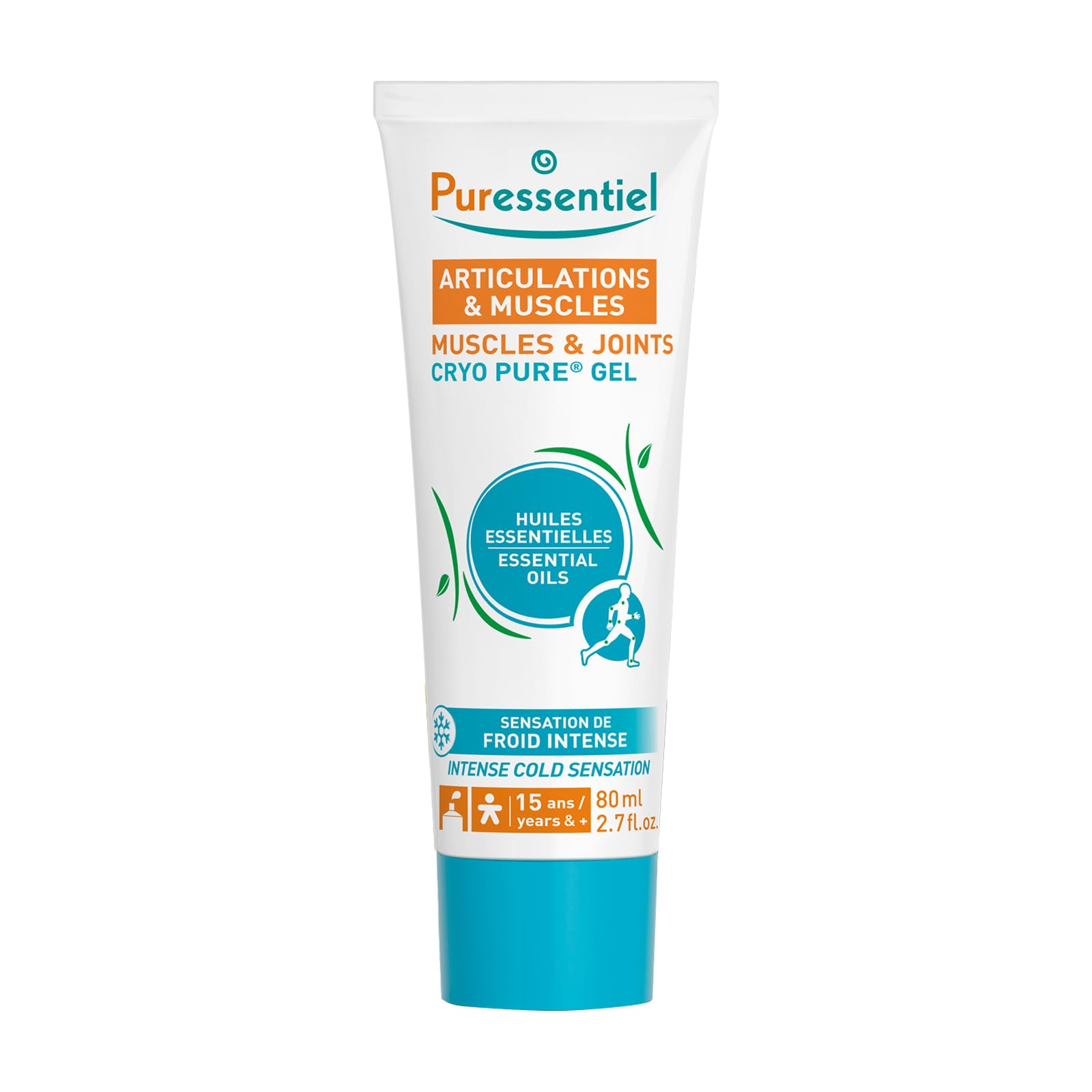 Puressentiel Muscles and Joints Cryo Pure Gel - Intense Cold Effect - Non-Sticky Formula with 14 Calming Essential Oils - Muscle Relaxer - 2.7 oz PuressentielAu supplements