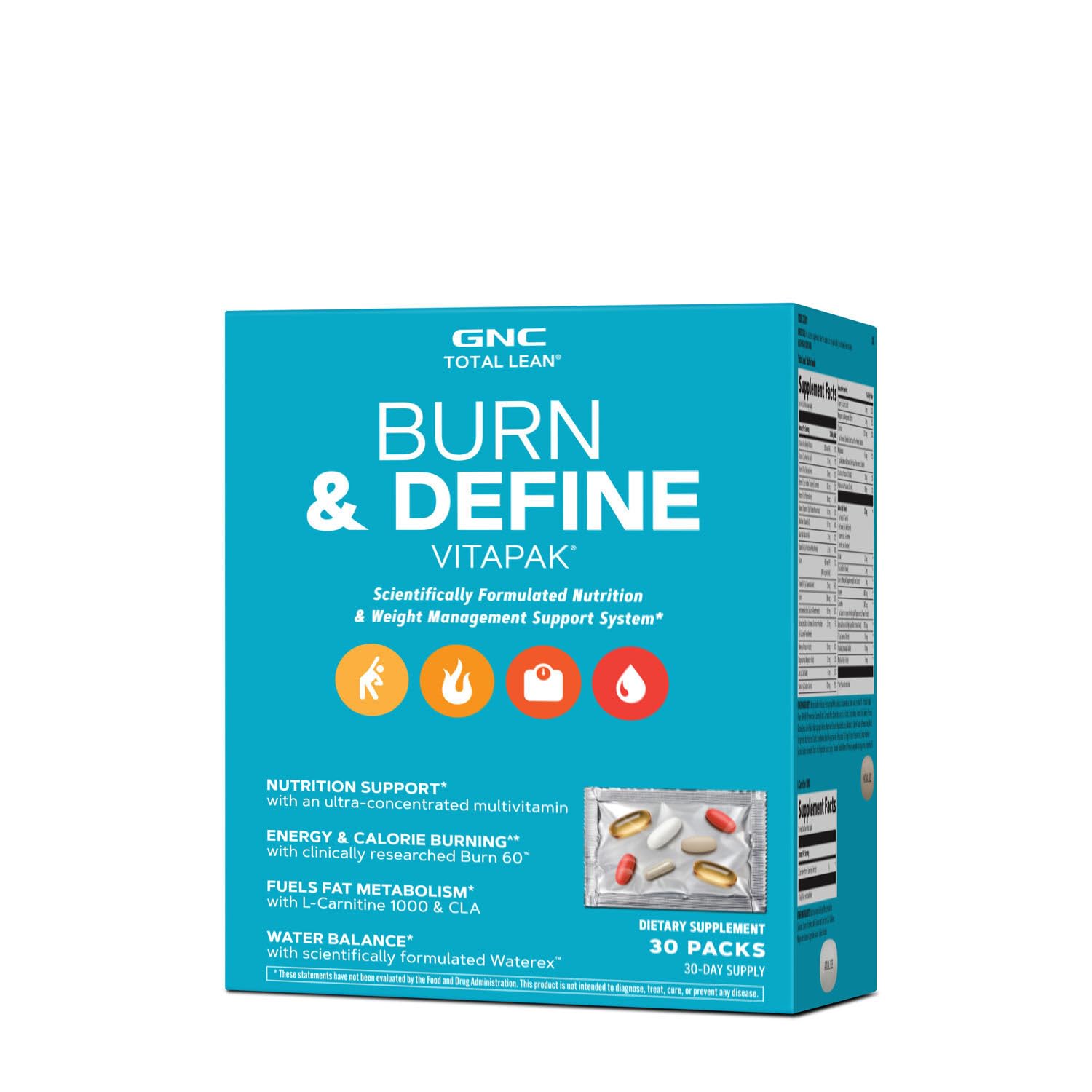 GNC Total Lean Total Lean Burn & Define VitaPak - 30 Vitapaks GNCUS supplements