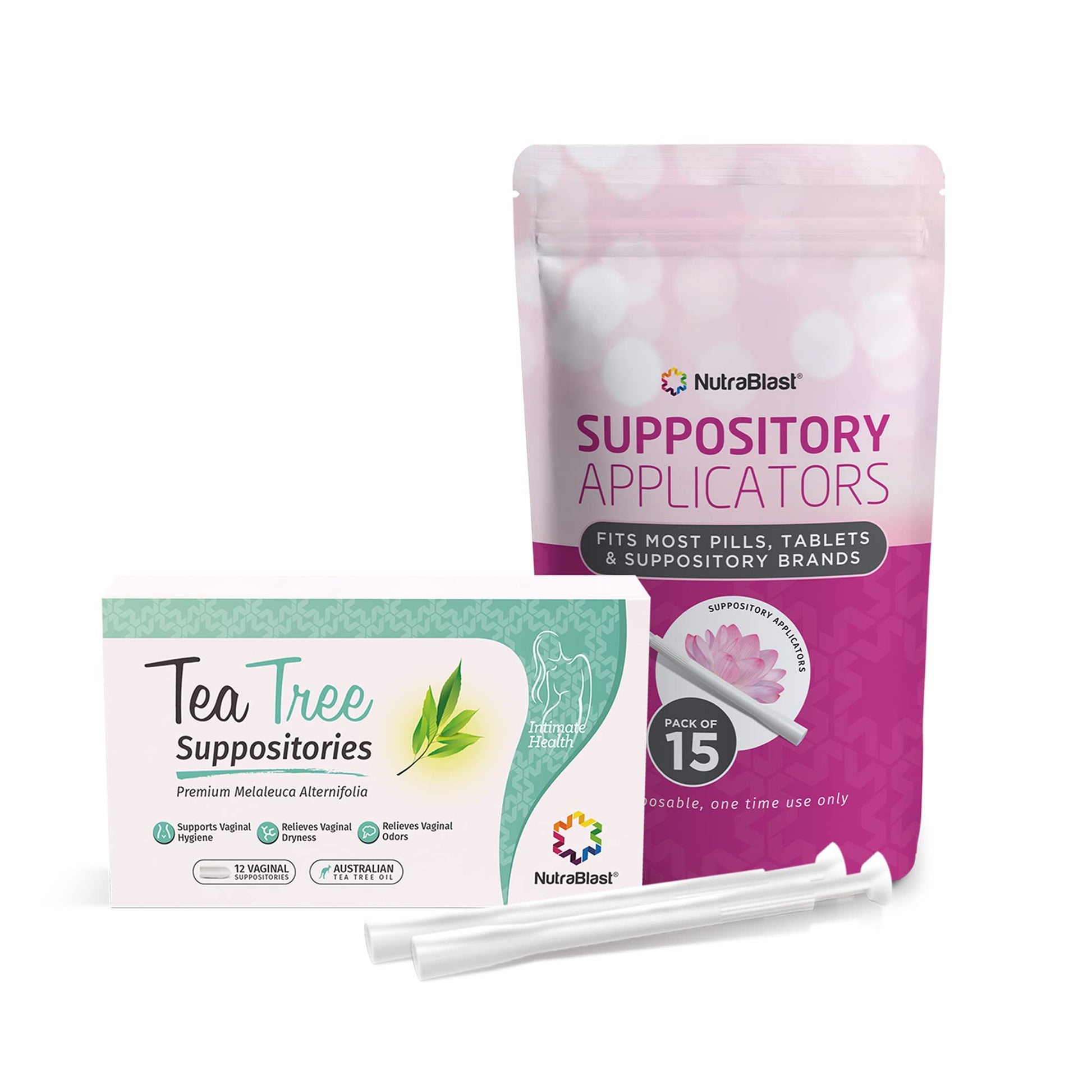 NutraBlast Tea Tree Oil Vaginal Suppositories w/Applicators NutraBlastAu supplements