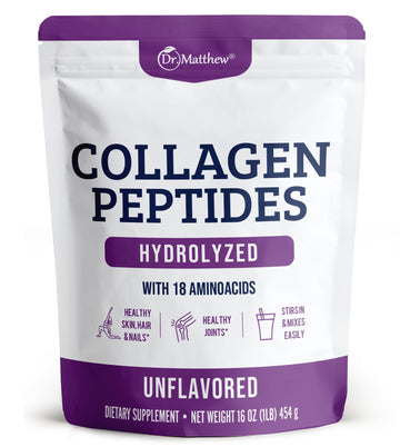 Collagen Protein Powder. Grass Fed Collagen Powder for Women & Men. Hydrolyzed Dr. MatthewAu supplements