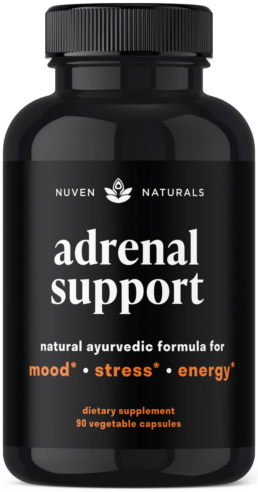 Nuven Naturals Adrenal Support - Cortisol Manager & Adrenal Support Supplements with Ashwagandha Extract, Rhodiola Rosea, Holy Basil to Help Stress, Fatigue & Energy | Adaptogens | 90 Capsules Nuven NaturalsAu supplements