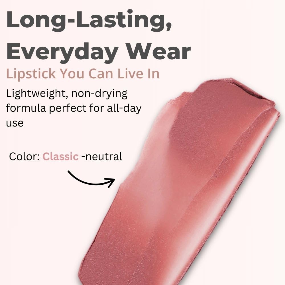 Merit Signature Lip Lightweight Matte Lipstick - 0.10 oz / 3 g (Classic (neutral), standard) MeritAu supplements