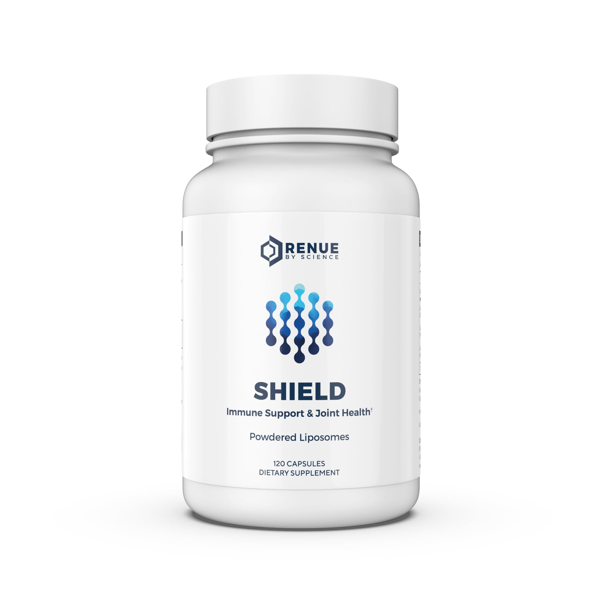 Renue By Science Shield | Liposomal Vitamin C CaAKG P.E.A Hyaluronic Acid Supplement | 120 Capsules with Vitamin C (500mg) CA AKG (150mg) Palmitoylethanolamide (75mg) HLA (75mg) | Made in The USA Renue By ScienceUS supplements