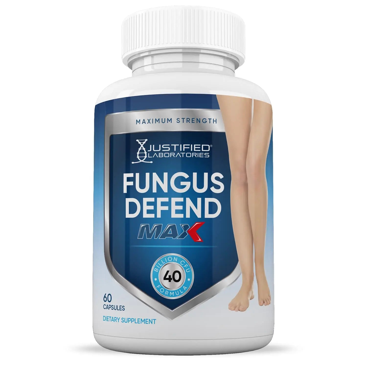 Justified Laboratories (3 Pack) Fungus Defend Max Pills 40 Billion CFU Probiotic 180 Capsules Justified Laboratoriesnz supplements