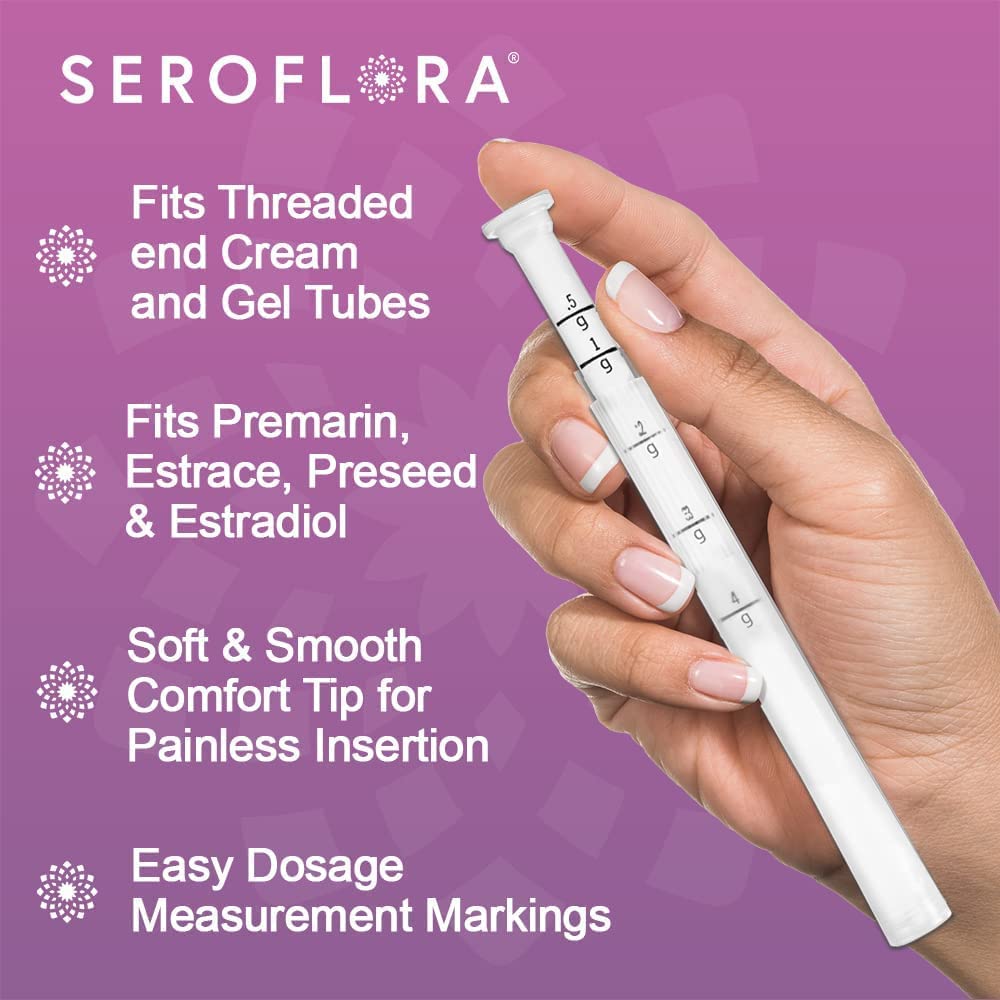 Seroflora Disposable Plastic Vaginal Applicators - Threaded End to Fit OTC Gels, Lubes or Creams Products SEROVERAAu supplements