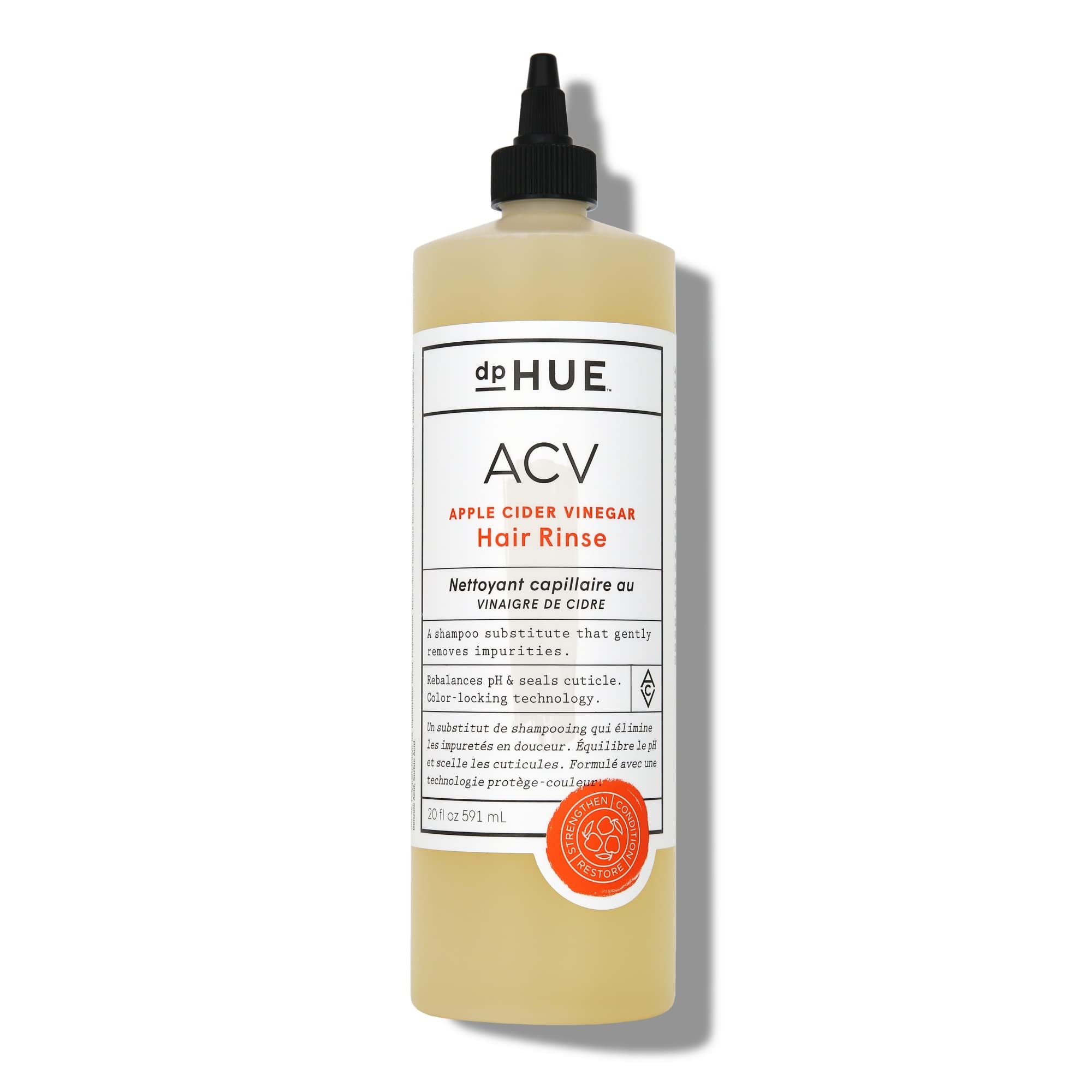 dpHUE Apple Cider Vinegar Hair Rinse, 20 oz - Shampoo Alternative & Scalp Cleanser dpHUEAu supplements