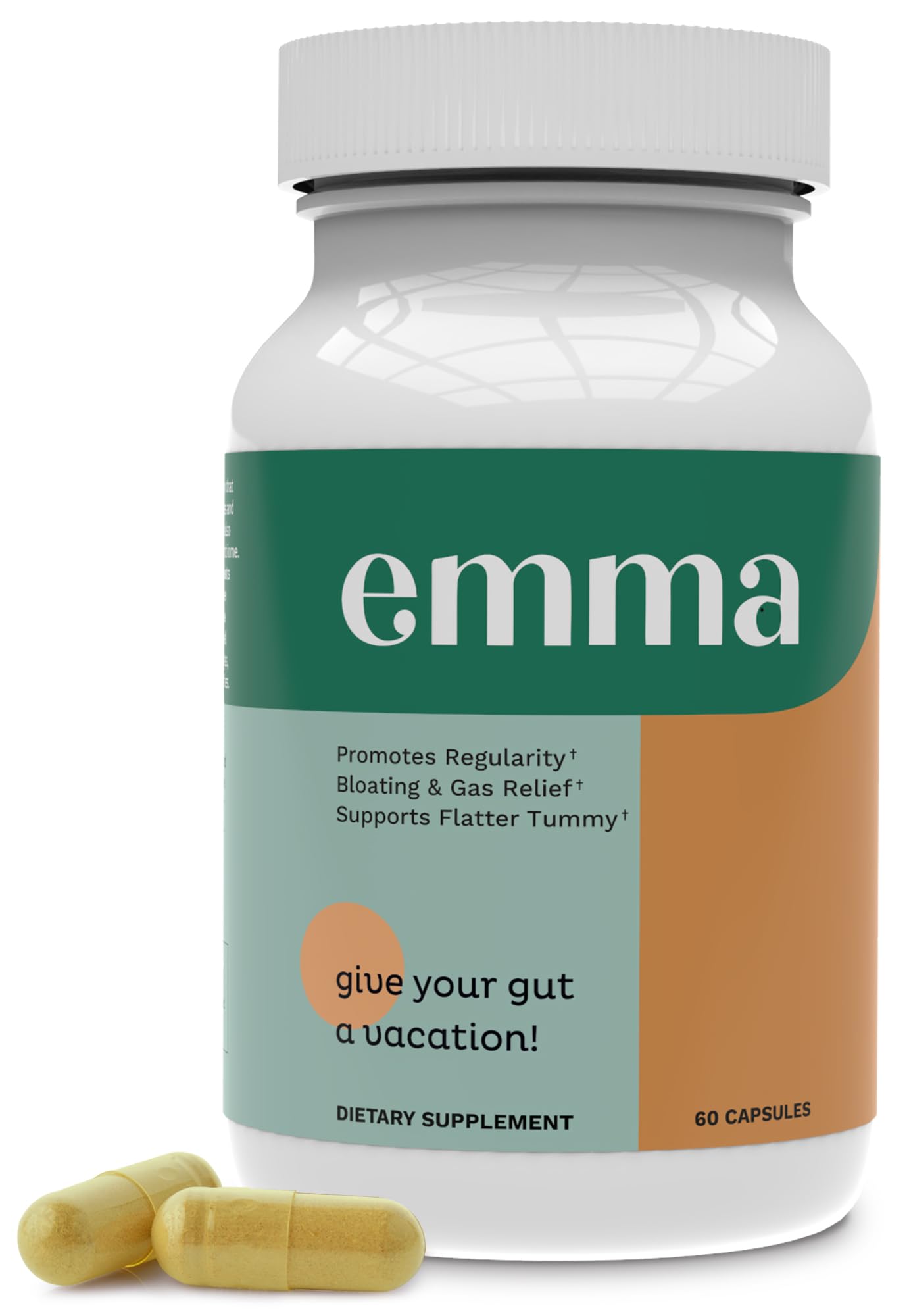 Emma Gut Health - Gas and Bloating Relief, Constipation, Leaky Gut Repair - Gut Cleanse EmmaUS supplements