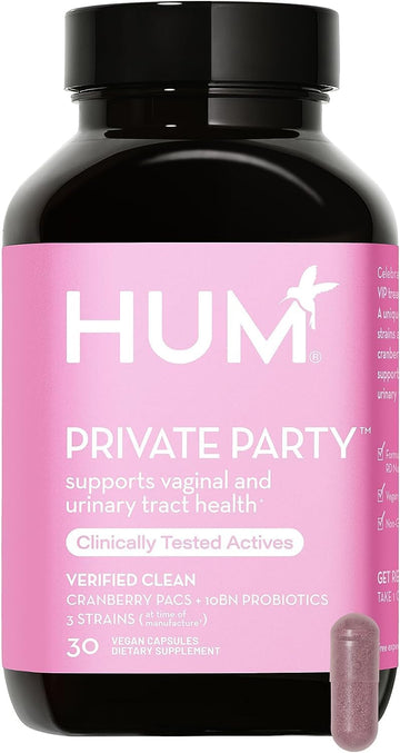 HUM Private Party Pills - Vaginal Probiotics for Women's Ph Balance with Cranberry HUMAu supplements