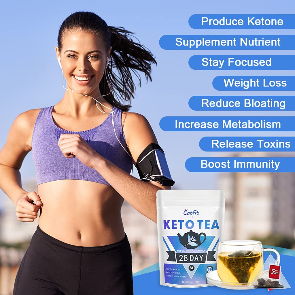 Catfit Keto Detox Tea for Belly Fat and Colon Cleanse - All Natural Detox and Cleanse CatfitUS supplements