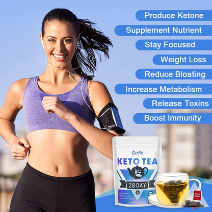 Catfit Keto Detox Tea for Belly Fat and Colon Cleanse - All Natural Detox and Cleanse CatfitUS supplements