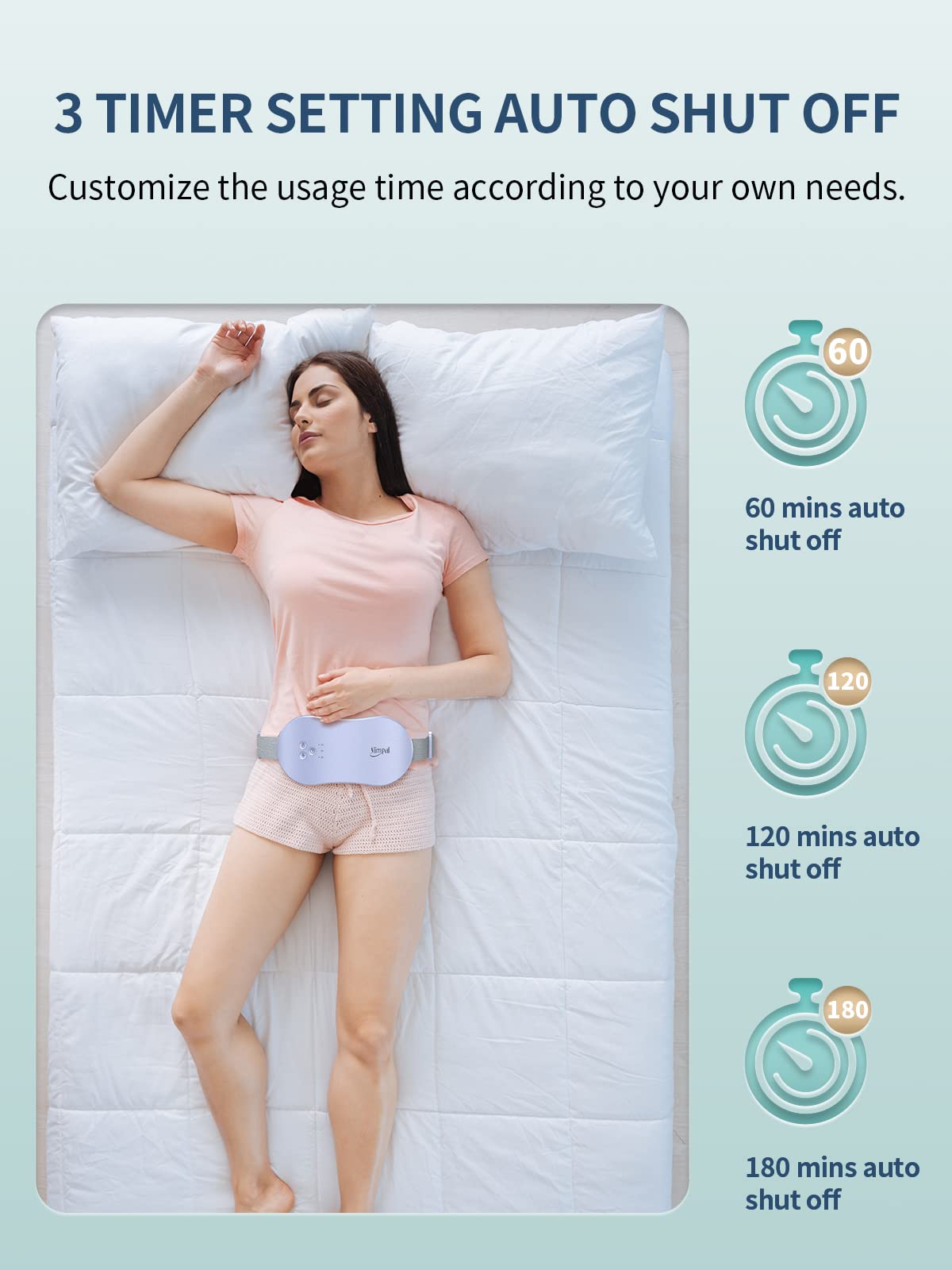 Slimpal Period Heating Pad for Cramps, FSA HSA Eligible Approved, Portable Heat Pad SlimpalUS supplements