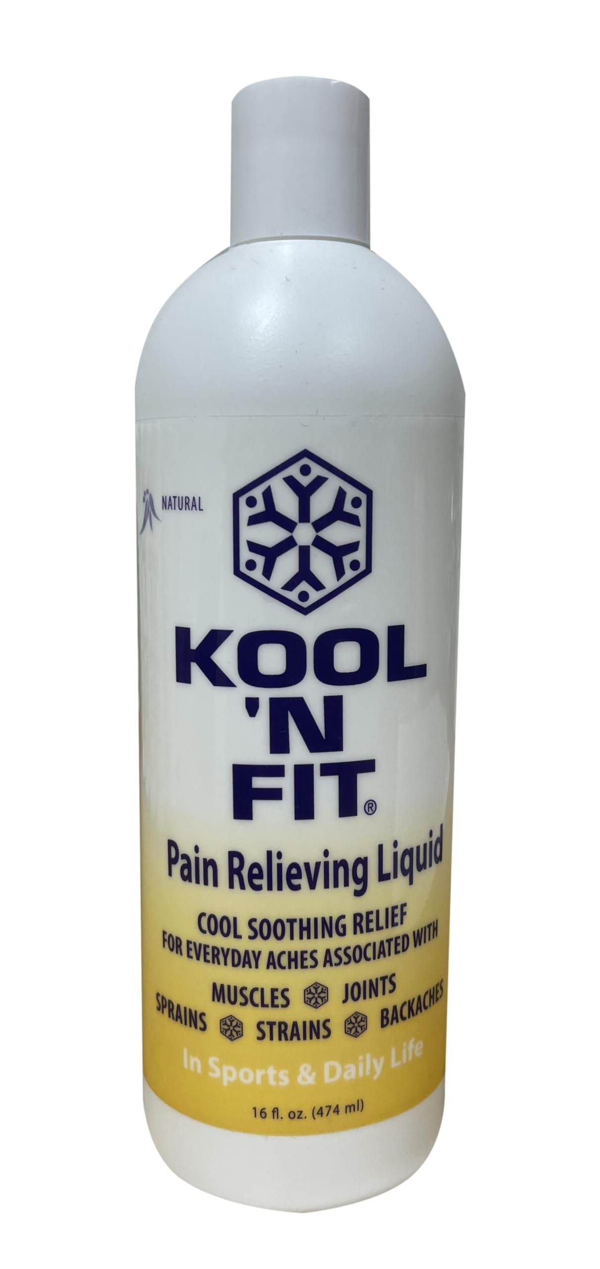 Kool N Fit Pain Relief Product (16oz) - Foot, Lower Back Pain Relief, Knee Pain Relief & More, Quickly Absorbed, Non-Greasy, Non-Staining, All Natural WINTER PLUMAu supplements