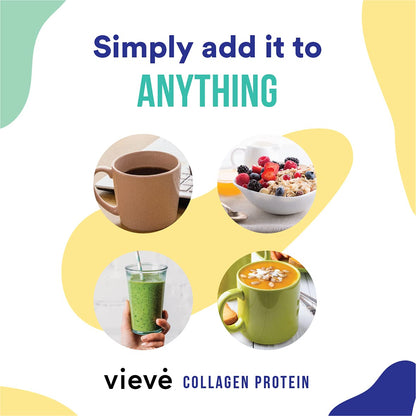 Vieve Collagen Protein Powder - Hydrolysed Bovine Peptides - Diet Support Supplement for Skin, Hair, Nail VieveUS supplements